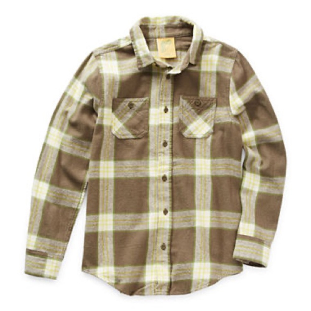 Thereabouts Little & Big Boys Long Sleeve Flannel Shirt x-small